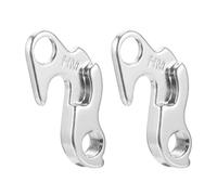 TOBBOMEY 2 Pieces Alloy Rear Derailleur Link Hanger Tail Hook Adapter for Road Bikes Compatible Bicycle Frame Replacement Parts