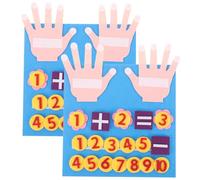 TOBBOMEY 2 Sets Educational Math Board for Montessori Addition and Subtraction Learning Aid Early Childhood Teaching Tool