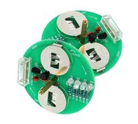 TOBBOMEY 2 Sets Electronic Gyroscope Soldering Kit DIY Project with LED Lights Portable Lightweight Practice Tool for Electronics Enthusiasts and Hobbyists