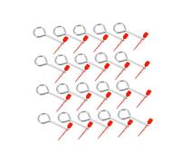 TOBBOMEY 20 Sets Fire Extinguisher Pull Lock Pins with Tamper Seals Safety Accessories for Fire Equipment in Businesses and Public Places