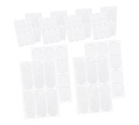 TOBBOMEY 20 Sheets Vertical Ear Support Stickers for Heavy Earrings Sweat-Resistant Adhesive Ear Patches Transparent and Frosted Tape for Daily and Social Events