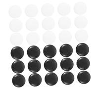 TOBBOMEY 200Pcs Go Chess Pieces Set 1.4Cm Small Resin Go Stones Black and White Game Pieces for Board Games Sturdy Craft Chess Supplies for Family and Travel