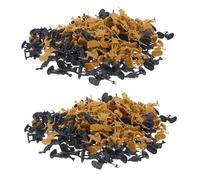 TOBBOMEY 200pcs Miniature Soldier Figures Soldiers for Table Dioramas Realistic Medieval Army Model People Figurines for Home Decoration Storytelling Props Party Gifts and Collections