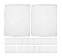 TOBBOMEY 20pcs Aquarium Filter Bags Fine Mesh Filter Media Zipper Pouches for Fish Tank Pond Activated Carbon Filtration Applications