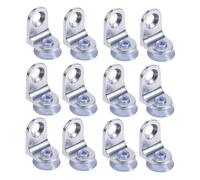 TOBBOMEY 20pcs Glass Clamp Bracket Alloy Shelf Supports with Screws for Kitchen Cabinet Bathroom Bookcase Board Holder Home Accessories
