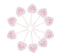 TOBBOMEY 20pcs Heart Shaped Greeting Cards Valentine S Day Tags Mini Love Notes for Presents Birthday Celebration White Creative Heart Paper Tags with Pink Ribbon
