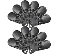 TOBBOMEY 20Pcs Heavy Duty Plastic Tent Fixers Windproof Rope Buckle Camping Awning Clips for Outdoor Tarp Poles and Canopy Accessories