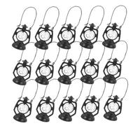 TOBBOMEY 20pcs Mini Dollhouse Lanterns High Simulation Kerosene Oil Lamps with Warm Glow Compact Decorative Miniature Ornaments for Crafts and Dollhouse Accessories
