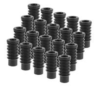 TOBBOMEY 20pcs Protective Replacement Casters Covers for Office Chair Wheels Narrow Tail Design Anti-slip Chair Leg Glides Protectors Stable Fit Floor Protector for Office Furniture