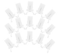 TOBBOMEY 20PCS Self-locking Press Switch Trash Can Lock Replacement White Spring Latch for Garbage Bin Lid Catch Easy DIY Installation for Household and Public Use