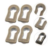 TOBBOMEY 20pcs Vintage Furniture Hardware Keyhole Cover Plates Zinc Alloy Decorative Escutcheon for Dressers Multi-Functional Keyhole Fittings with