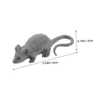 TOBBOMEY 24pcs Lifelike Halloween Prank Mice Realistic Rats for Spooky Party Decorations and Scary Jokes Ready to Use Halloween Fake Animal Figures Black Grey