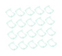 TOBBOMEY 25Pcs Fluorescent Halloween Denture Glow Dark Fake Teeth for Theme Party Cosplay Devil Prop Vampire Teeth for Halloween Decorations
