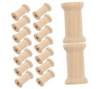 TOBBOMEY 25pcs Natural Wooden Parrot Chew Toys Bird Foraging Blocks for Cockatoos Parakeets Lovebirds Cognitive Development Boredom Reduction