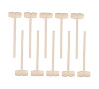 TOBBOMEY 25Pcs Wooden Hammer Set Unfinished DIY Painting Hammering Pounding Tools for Boys Seafood Shell Cracking Lobster Crab Mallets