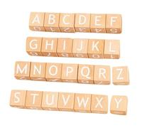 TOBBOMEY 26Pcs Abc Letters and Numbers Blocks Learning for Early Education Cognitive Development Play Gift for Birthday Classroom Use