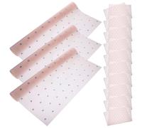 TOBBOMEY 28 Sheets Ultra-Thin Heart Pattern Wrapping Tissue Paper Pink Silver Base for Wrapping, Bouquet Lining, DIY Crafts and Chocolate Packaging