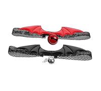 TOBBOMEY 2pcs Adjustable Cat Collar Bat Wings and Bells Fun Halloween and Christmas Neckwear for Kittens Safe and Lightweight Design for Daily Use