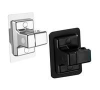 TOBBOMEY 2pcs Adjustable Shower Head Holder Brackets Adhesive Shower Nozzle Base with Rotating Abs Mount for Bathroom Standard Nozzles and Design
