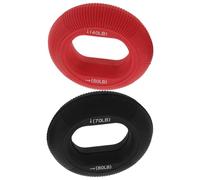 TOBBOMEY 2pcs Adjustable Silicone Grip Rings Hand Exerciser Set for Finger Strength Training and Rehabilitation Multi-resistance Hand Grip Strengthener for Wrist Stability and Forearm