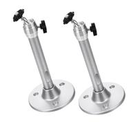TOBBOMEY 2pcs Aluminum Alloy Ceiling Projector Mount Brackets Multi-functional Wall Stand for Cameras Mini Projectors Easy Installation with Tools and Instructions