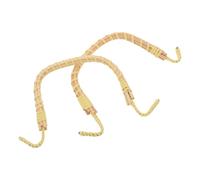 TOBBOMEY 2pcs Bendable Bamboo Teapot Handle Replacement Heat-Insulating Wired Grip for Ceramic Japanese and Chinese Kettles Removable DIY Tea Kettle Accessories and Versatile Pot Handle