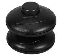 TOBBOMEY 2pcs Black Inline Foot Pedal Push Switch for Lamp Light Control round Step-on Button Floor Switch LED Lamp Push Button Foot for Home and Industrial Use