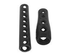 TOBBOMEY 2Pcs Black PVC Scuba Hose Protector Set - Breathable Low Pressure Regulator Sleeve for Diving Equipment Maintenance and Underwater Hose Guard