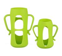 TOBBOMEY 2pcs Bottle Sleeve Non Slip Feeding Bottle Protector Silicone Cover Washable Insulating Sleeve for Small Large Wide Neck