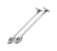 TOBBOMEY 2pcs Cabinet Door Support Struts Alloy Head Drop Down Flap Hinges Soft Close Telescopic Rods for Kitchen Cupboard Flip Doors Efficient Space Saving