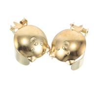 TOBBOMEY 2pcs Candle Tool Metal Candle Wick Snuffers Metal Candle Extinguisher Snuffer Flame Extinguisher Household Supplies Golden