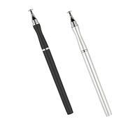 TOBBOMEY 2pcs Capacitive Touch Screen Stylus Pens High Sensitivity Lightweight Precision Pens for Smartphones Tablets Black and White
