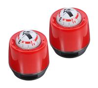 TOBBOMEY 2Pcs Car Dashboard Compass with Adhesive Decal Compact Vehicle Directional Indicator for Cars, Trucks, Suvs Accurate Auto Navigation Ball for Interior Use