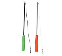 TOBBOMEY 2pcs Cat Interactive Flirting Stick Three Section Teaser Wand for Indoor Play Engages Hunting Instincts and Exercise for All Pet Cats