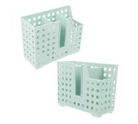 TOBBOMEY 2pcs Dishwasher Utensil Holder with Compartments Chopstick Storage Basket for Wall Mount Countertop Use Efficient Water Drainage Drying and Organizing Kitchen Cutlery