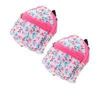 TOBBOMEY 2pcs Doll Backpack Doll Costume Accessory Bag Miniature School Bag for Play Toy