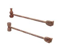 TOBBOMEY 2pcs Double-Head Back Scratcher and Massage Hammer Dual-use Body Massager for Muscle Relaxation and Itch Relief Long Handle Design for Reach Areas Gift for Adults and Parents