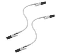 TOBBOMEY 2pcs Flexible Double-Ended Alligator Clamps for Single User Soldering Wire Holder and Photo Memo Clips Adjustable Bendable DIY Craft Tool with Insulated Grip for Precise