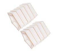 TOBBOMEY 2pcs Foldable Japanese Paper Lamp Shades White Rectangular Origami Pendant Light Covers for Ceiling Lamps Modern Minimalist Asian Decoration