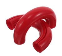 TOBBOMEY 2pcs Front Bumper Trailer Hitch Sleeve Red Tow Hook Covers Compatible with Mustang and Protective Car Tow Hook Cap for Outdoor Towing with Easy DIY Installation