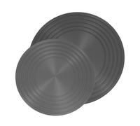 TOBBOMEY 2pcs Gas Stove Heat Diffuser Plates, Non-stick Heat Conduction Protector for Induction and Electric Cooktops, 20cm 24cm Multifunctional Stove Top Splatter Guard for Kitchen Cooking