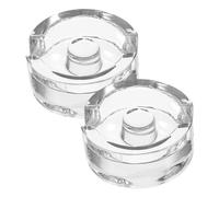 TOBBOMEY 2Pcs Glass Fermentation Weights with Easy Grip for Wide Mouth Mason Jars Heavy Fermenting Lids to Promote Kimchi Sauerkraut Pickle Fermentation Portable Jar Weights for Safe and