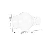 TOBBOMEY 2pcs Glass Lamp Shade Replacement for Kerosene Lanterns Tall Retro Chimney Globe Diameter Clear Windproof Oil Lamp Cover for Vintage and Antique
