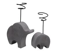 TOBBOMEY 2pcs Grey Elephant Air Plant Stand Planter Holder for Indoor Tabletop Display Ventilated Decorative Rack for Tillandsia Small Air Plants Home and Office Decor
