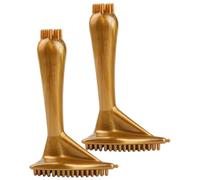 TOBBOMEY 2Pcs Handheld Magnetic Body Massager Brush for Slimming and Cellulite Reduction Curved Manual Acupoint Scraping Tool for Legs Abdomen Neck Portable Household Massage Tool