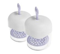 TOBBOMEY 2pcs Heart Shaped Foaming Bubble Maker for Facial Cleanser Manual Foam Device for Effortless Skincare Quick Rich Foam Adorable Design Option