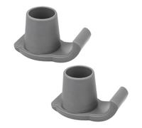 TOBBOMEY 2Pcs Heavy Duty Slip Walker Ski Glides Replacement Feet Cushions for Medical Walkers Non Skid Crutch Tips Protecting from Mud and Snow Easy to Install