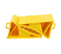 TOBBOMEY 2pcs Heavy Duty Wheel Chocks Handle for Car and RV Travel Trailer Tire Protection Brake Blocks 15.5x10x10cm for Motorhome and Camper Use