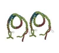 TOBBOMEY 2pcs Hermit Crab Vine Toys Reptile Climbing Ropes Decorative Terrarium Supplies Simulation Vine for Aquarium Landscaping