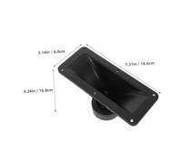 TOBBOMEY 2pcs Horn Tweeter Set for Stage Audio Rectangular Piezoelectric Ceramic Speaker with Shock-resistant PP Casing Energy-efficient Auto Tweeter Horns for Car and Event Sound Systems
